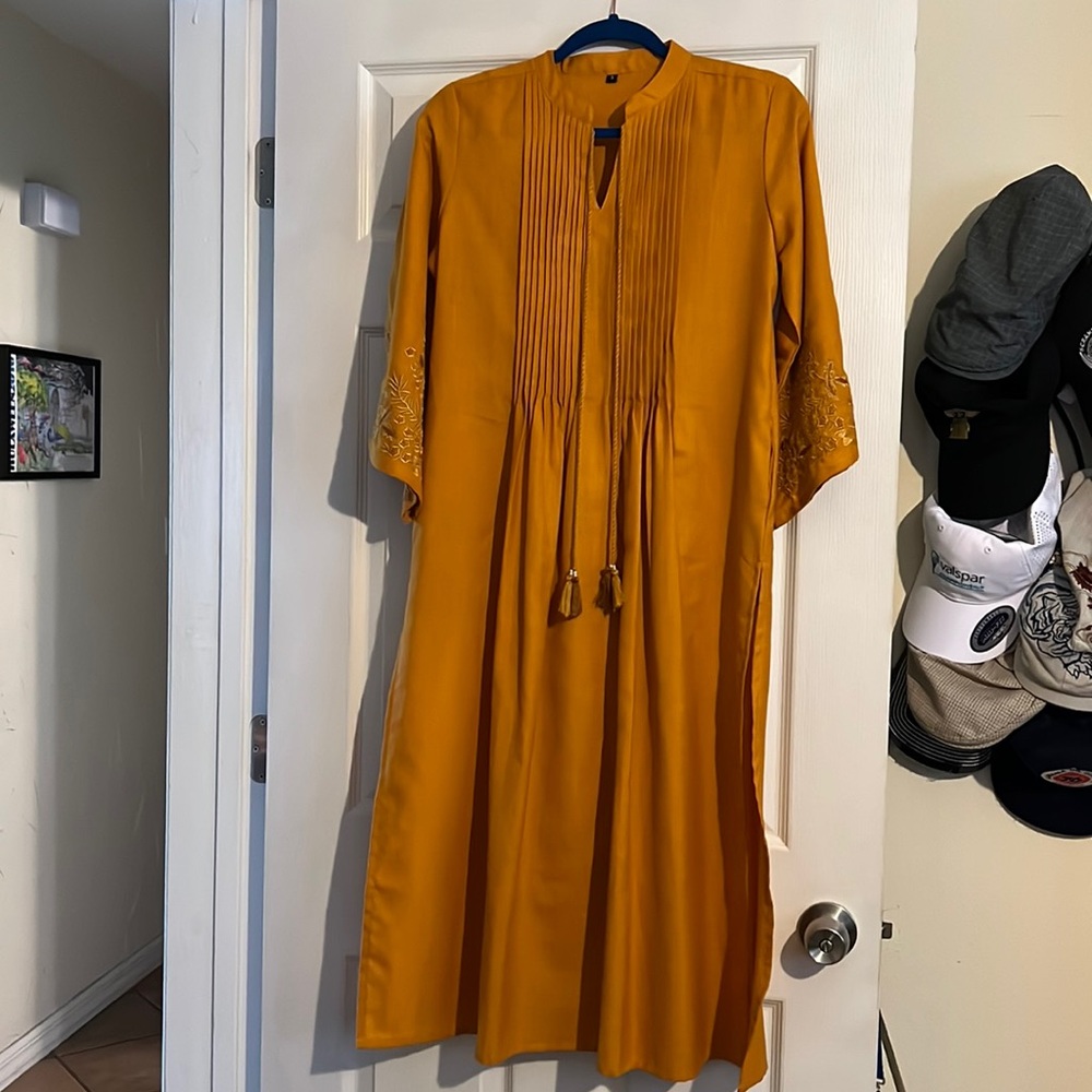 Golden Yellow Haldi Kurta